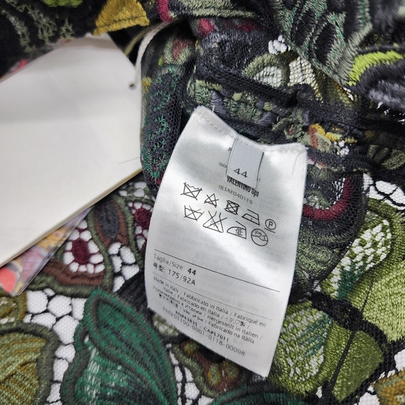 Valentino Cropped Butterfly Lace Shirt US 6 - Picture 7 of 11